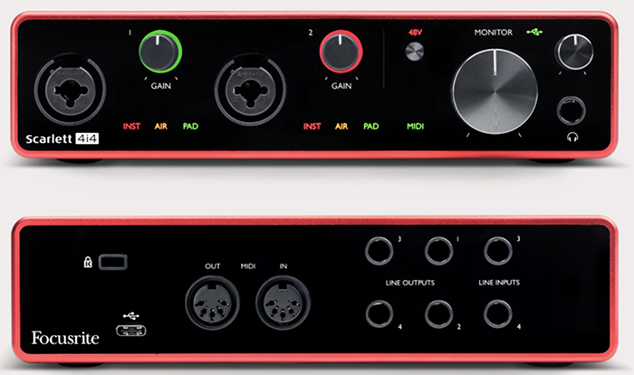 Focusrite 4i4 USB 2 Audio Interface