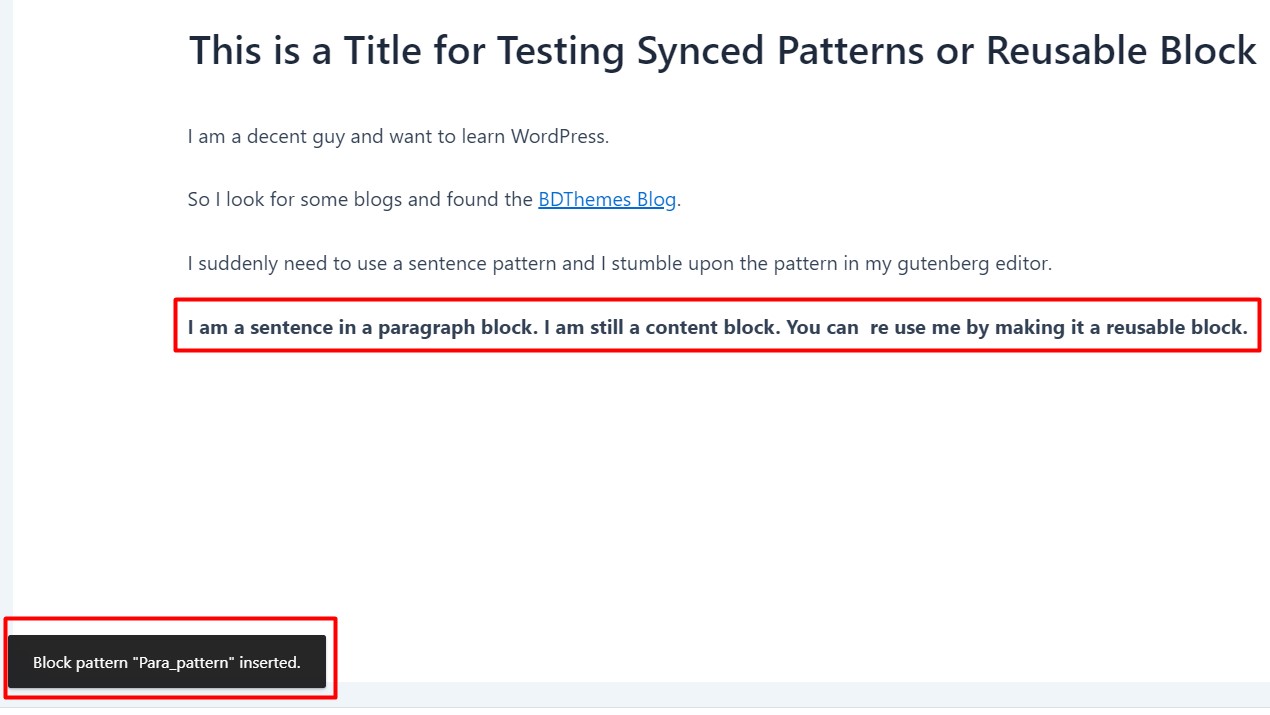 how to use wordpress reusable block