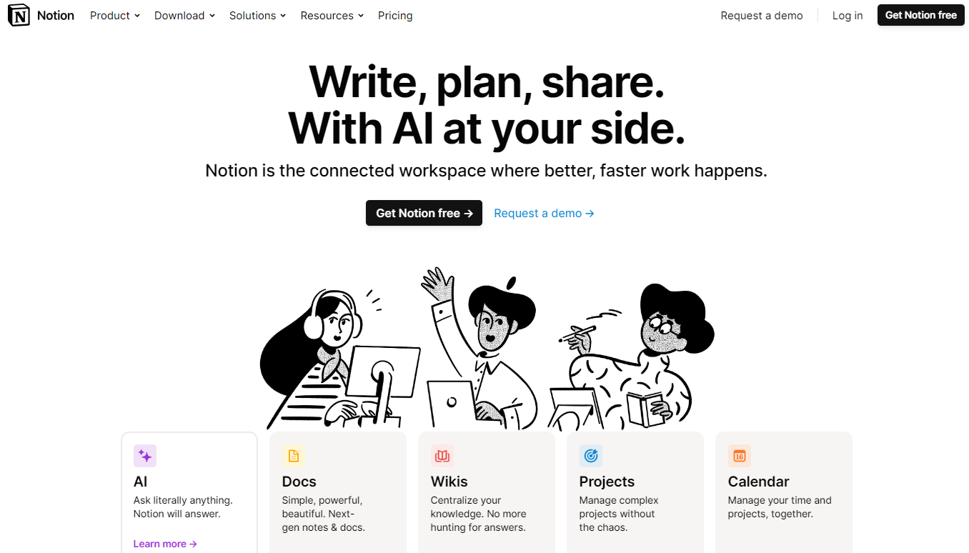 Notion: Write, plan, share. With AI at your side