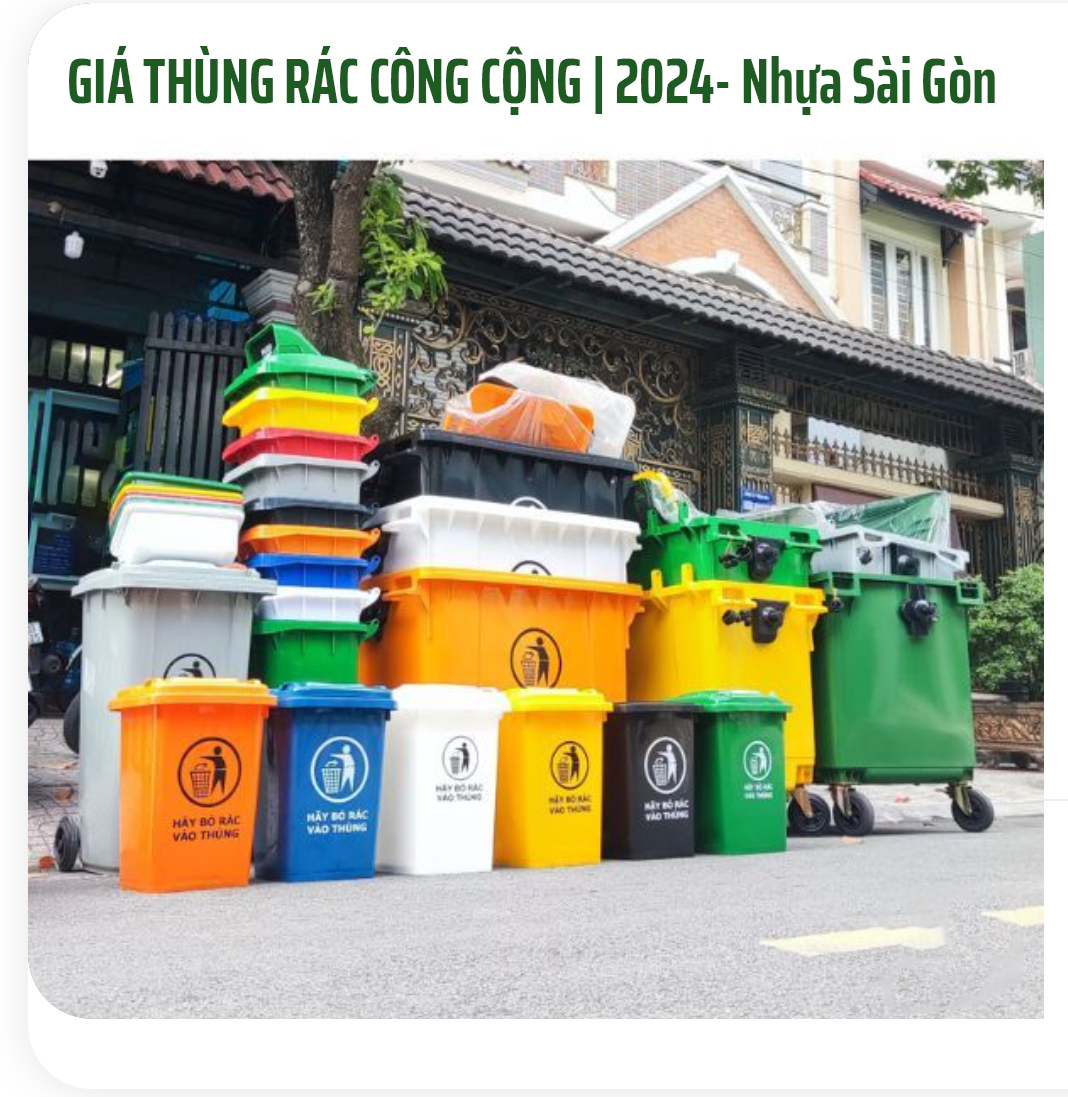 Gía thùng rác công cộng | 2024 - Nhựa Sài Gòn