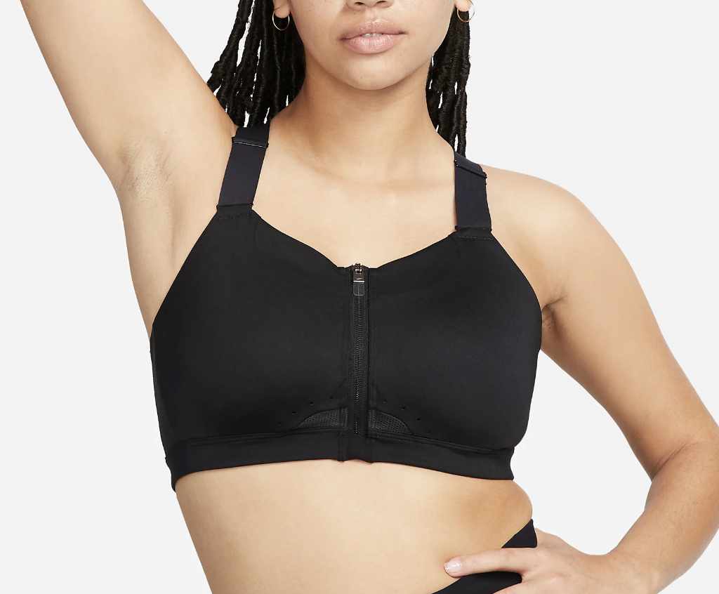 Nike Alpha High-Support Padded Zip-Front Sports Bra