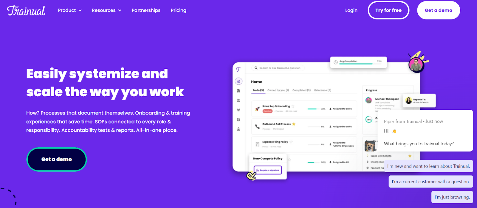 Trainual: Easily systemize and scale the way you work