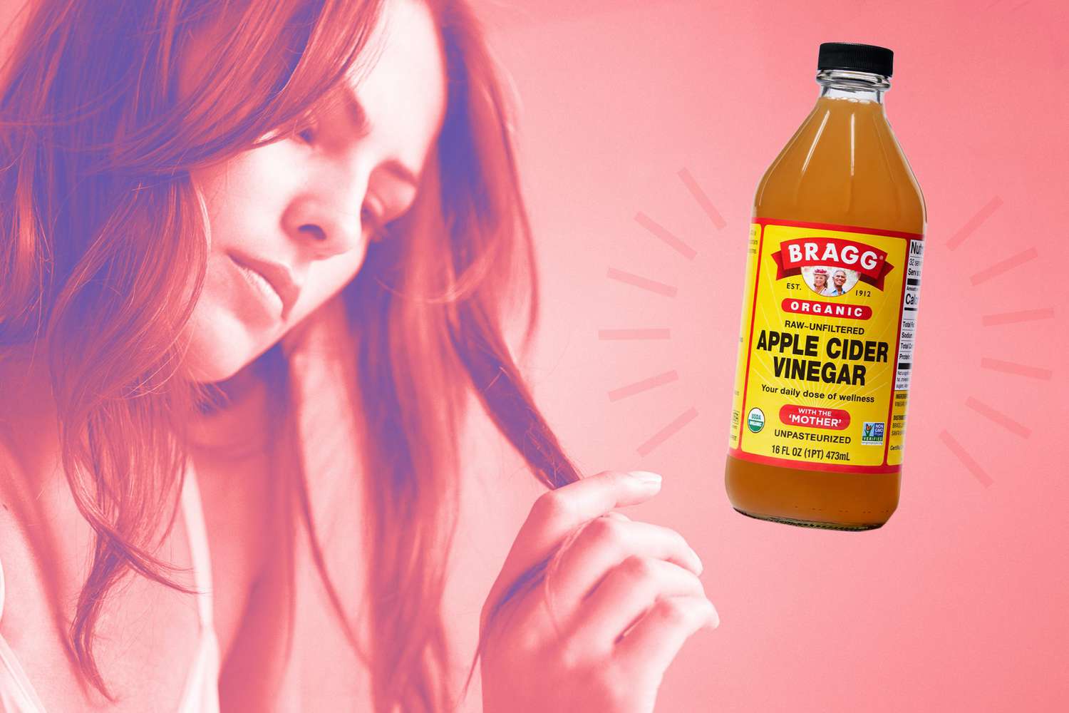 Apple cider vinegar rinse