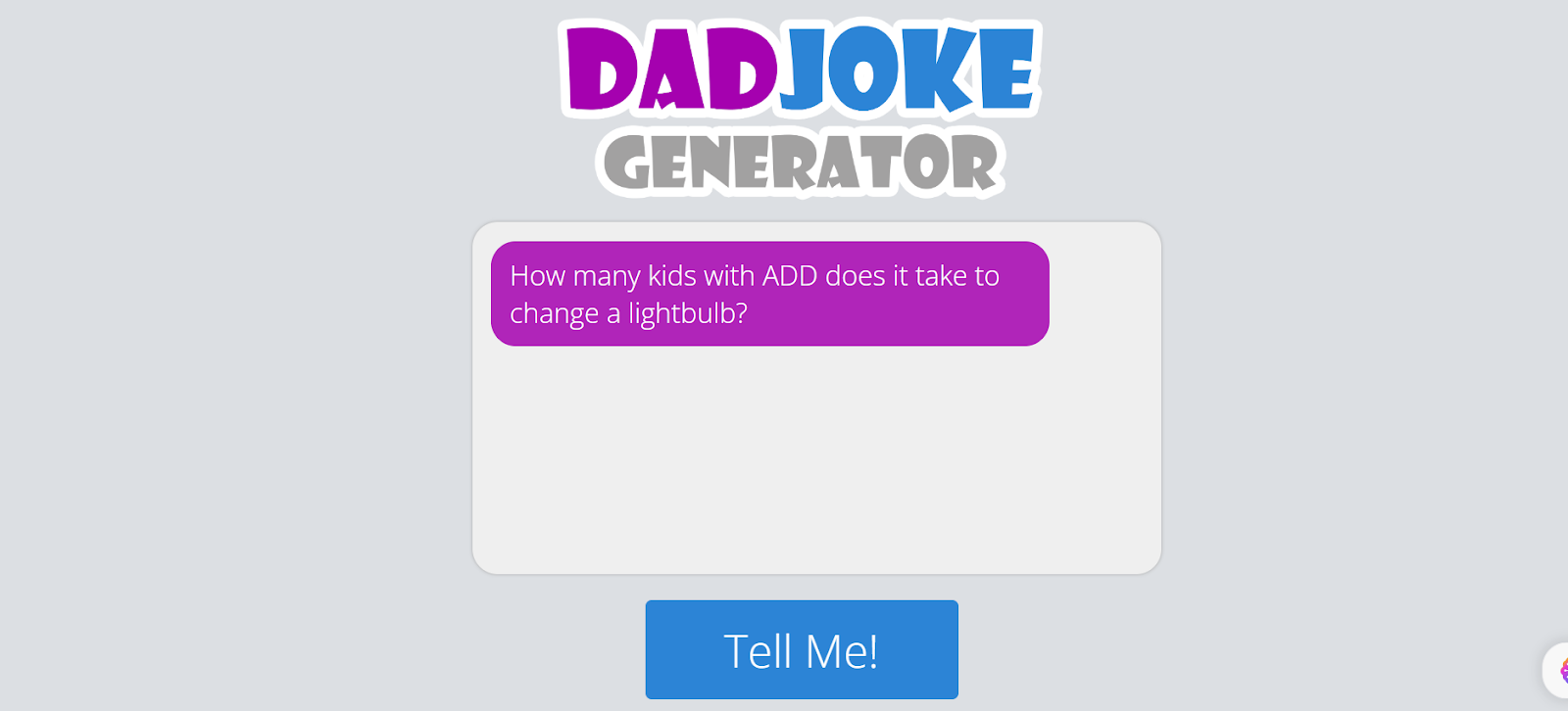 15. The Dad Joke Generator