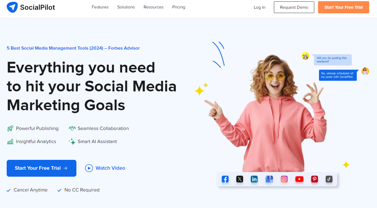 SocialPilot: Everything you need to hit your Social Media Marketing Goals