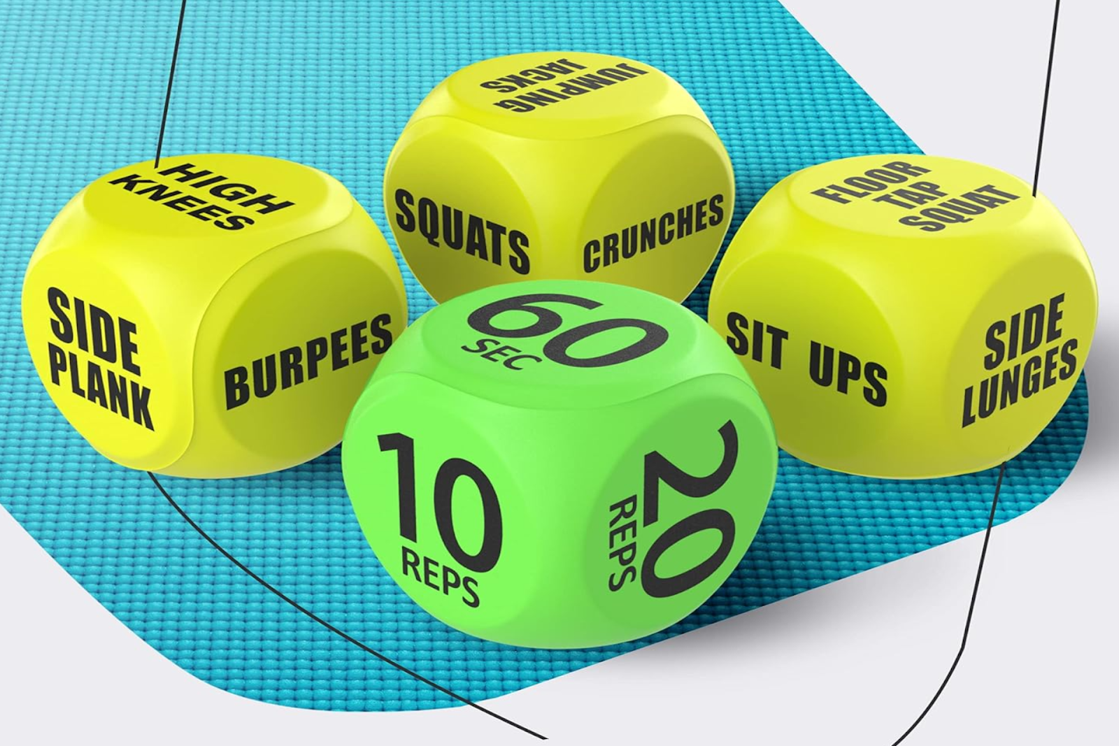 four fitness dice