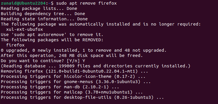Removing Firefox DEB from Ubuntu