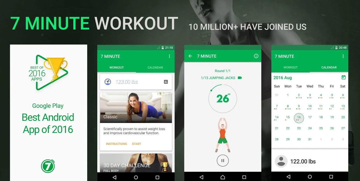 aplikasi workout gratis 7 Minute Workout