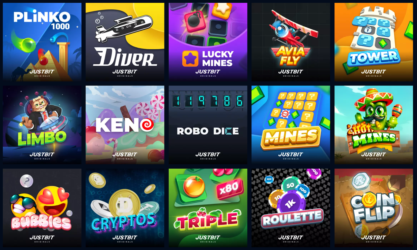 ジャストビットカジノ　ゲーム