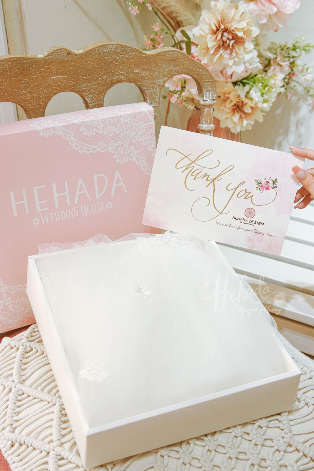 Đóng gói voan cưới cho nàng