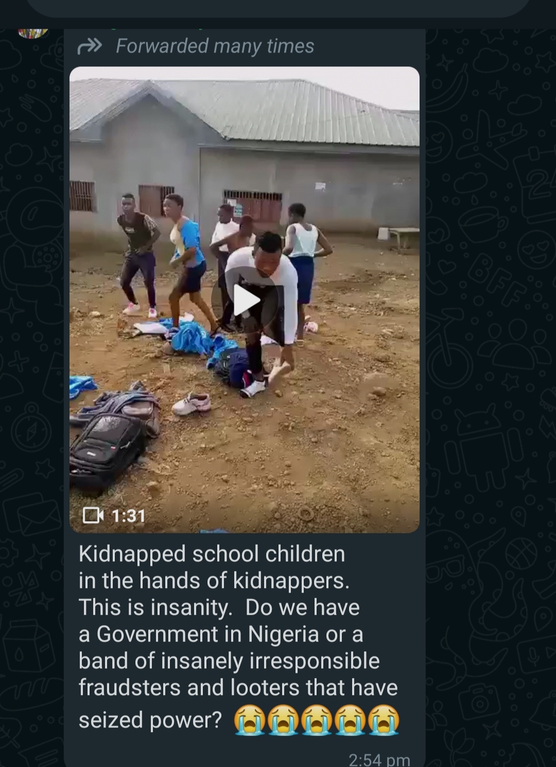 Recycled video falsely used to depict students’ kidnap in Nigeria