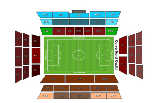 Arechi Stadium Seating Plan
