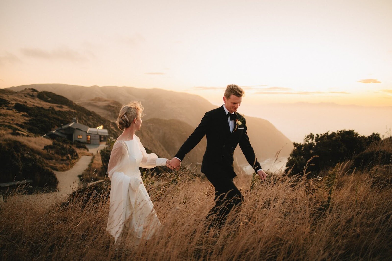 dream wedding photo on mountain