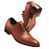 Classic brown Elevator derby lace up shoes