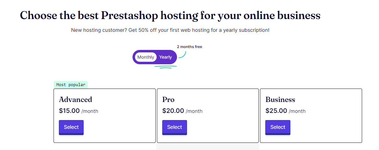 Gandi.net PrestaShop Web Hosting