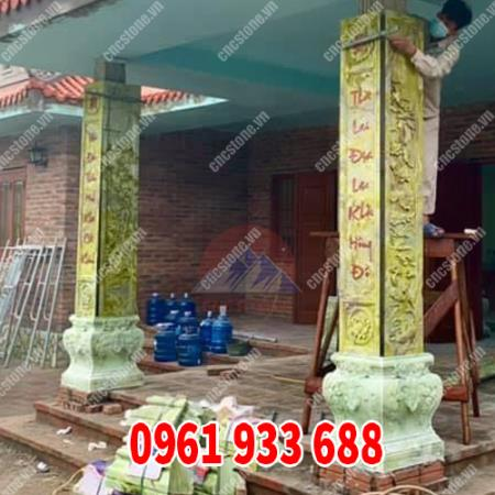 Trụ Đá Đá ngọc xanh Yên Bái cao cấp
