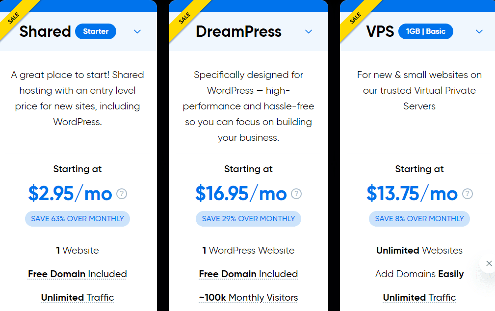 Dreamhost Pricing Plan