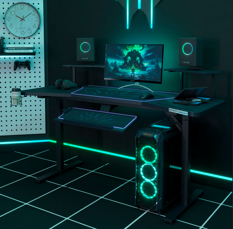 Bureau de gaming PROCYON du partenariat Predator et Conforama