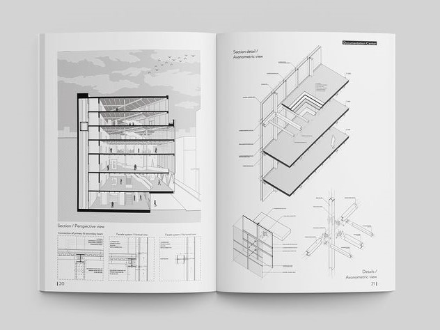 A snippet from an architectural portfolio - Mastering Photoshop Templates for Architectural Presentations - Image 2