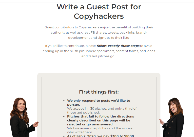 Copyhackers - Writing Platform's Webapge