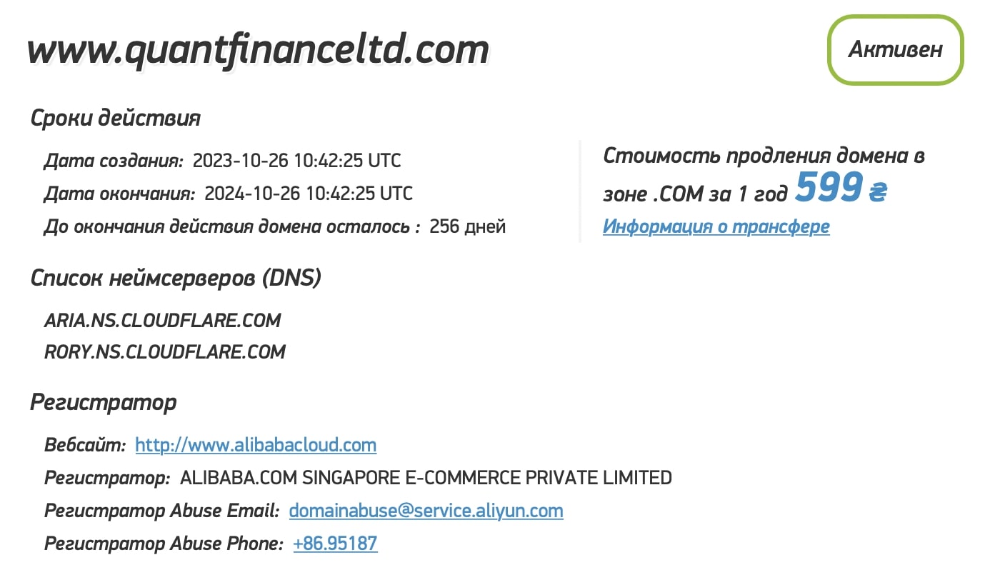 Quant Finance Limited: отзывы клиентов о компании в 2024 году