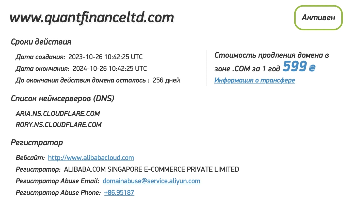 Quant Finance Limited: отзывы клиентов о компании в 2024 году