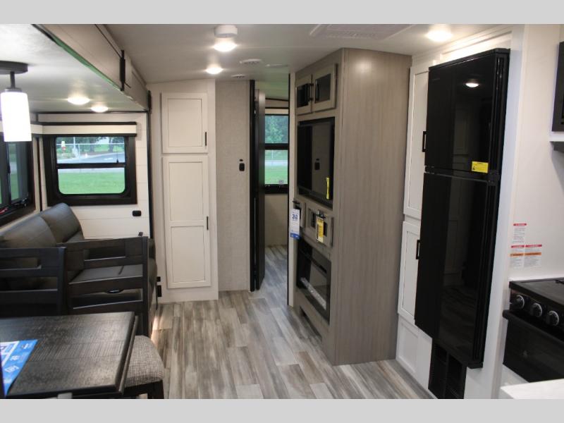 You will love the storage and seating in this RV.