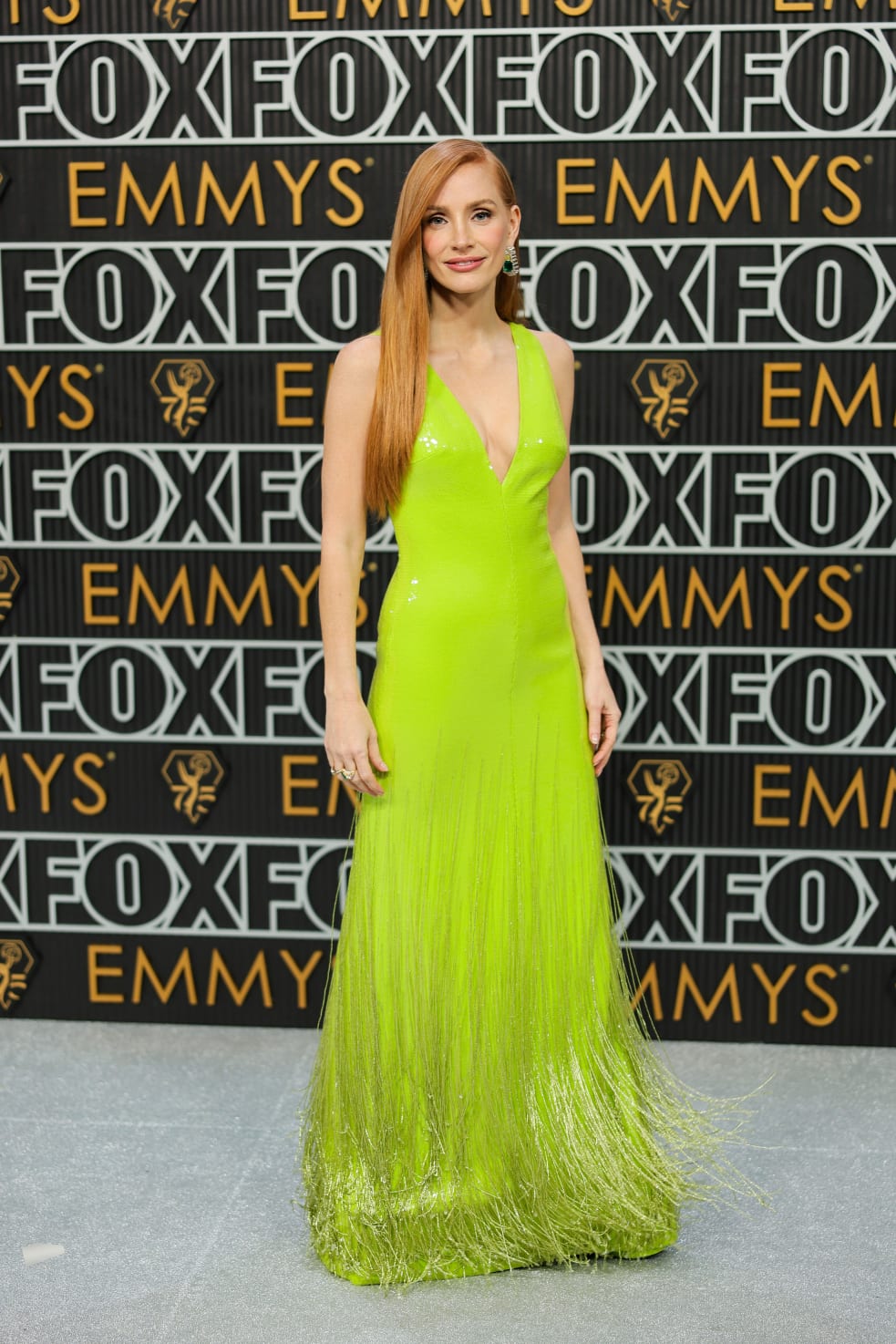 75th Primetime Emmy Awards: Jessica Chastein looks stunning in her green gown for the red carpet