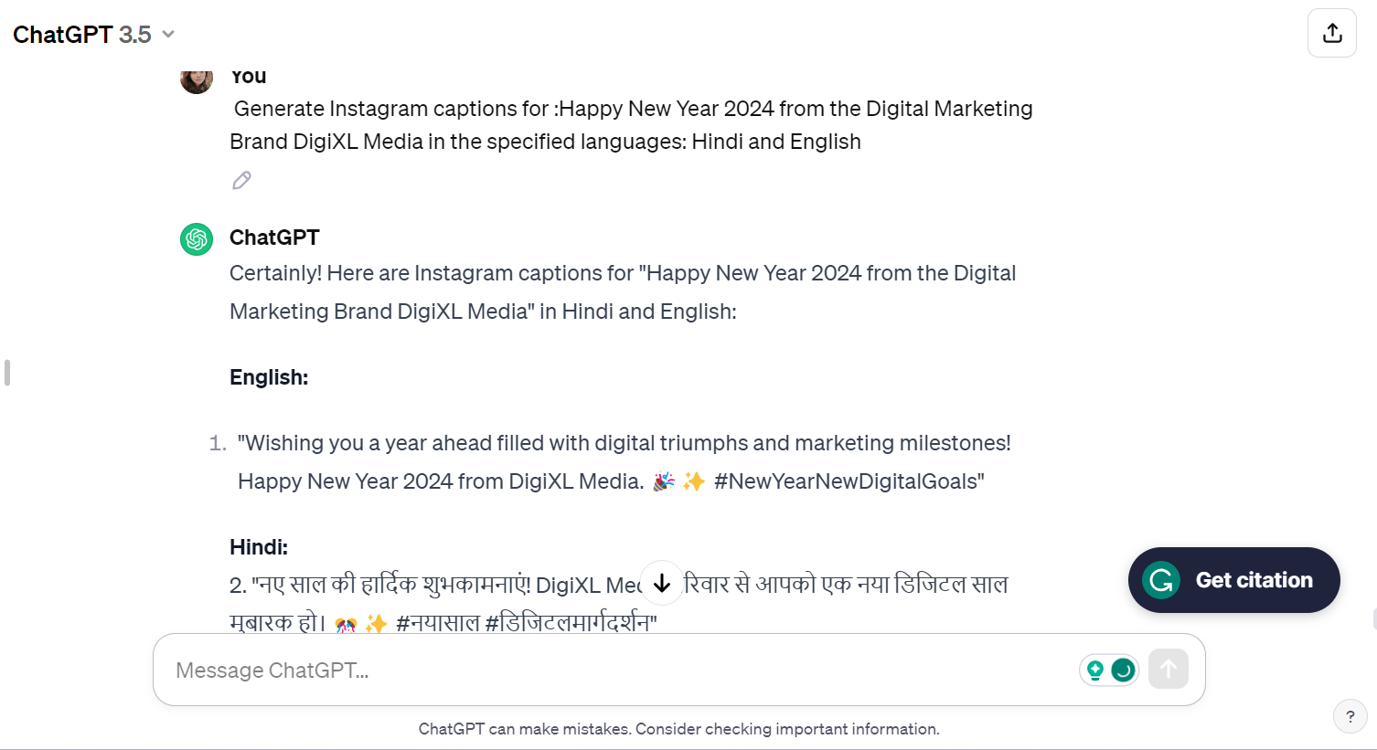 Creating Multilingual captions with Artificial Intelligence - social media marketing