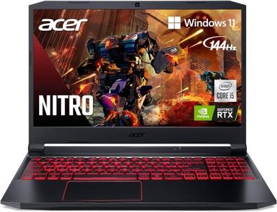 Amazon.in: Buy Acer Nitro 5 AN515-55-53E5 Gaming Laptop Intel Core  i5-10300H NVIDIA GeForce RTX 3050 Laptop GPU 15.6" FHD 144Hz IPS Display  8GB DDR4 | 256GB NVMe SSD Intel Wi-Fi 6 Backlit