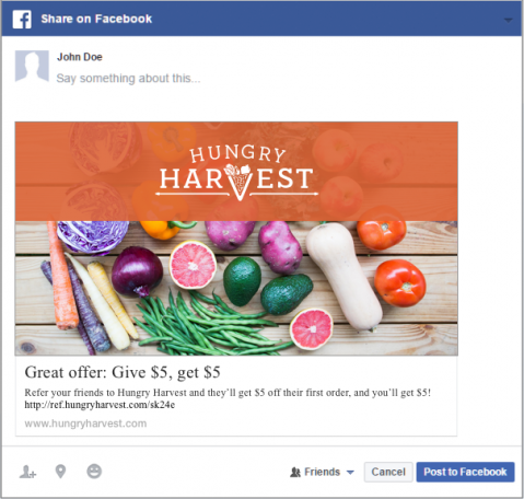 hungry harvest social media promotion