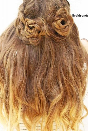 21 Glamorous Rose Hairstyles for Long Hair - Ideas from Daily to Special Occasion