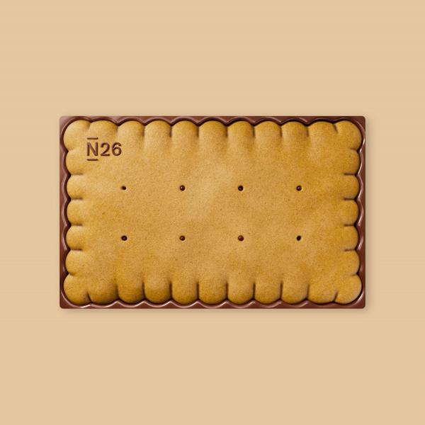 Virtual card shaped as a cookie