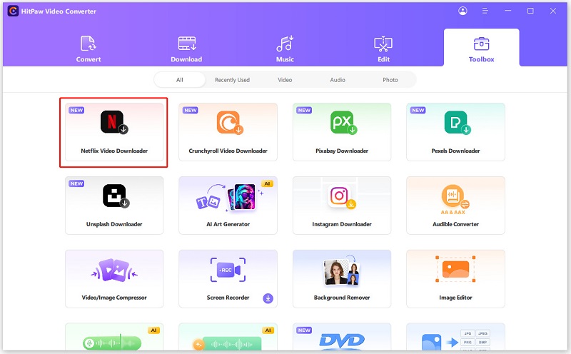 abra o netflix video downloader