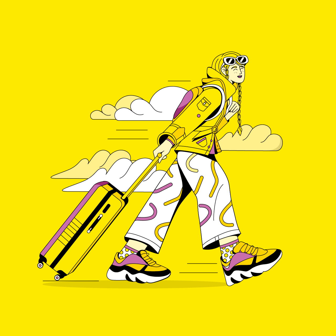 Artifact from the Scoot Airlines Illustration Showcase article on Abduzeedo