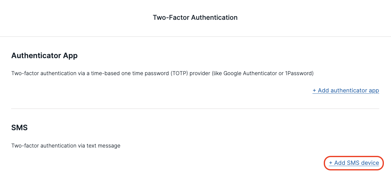 Setting Up Two-Factor Authentication