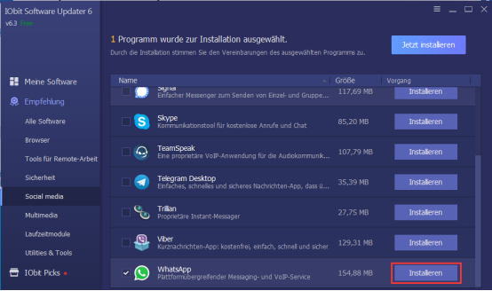 Whatsapp installieren-IObit Software Updater