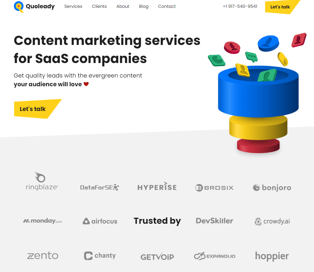 Quoleady SEO content marketing agency