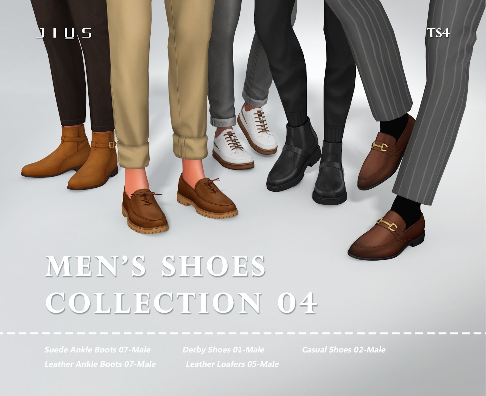 Jius-Sims Male Shoe Collection No. 3