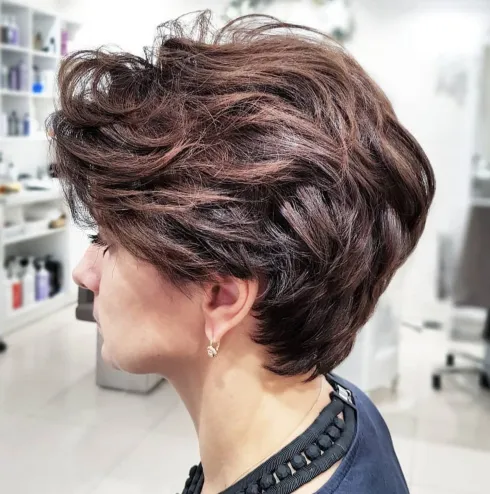 Messed-up Pixie for Thick & Wavy Hair Pixie Haircuts For Thick hair