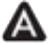 Triangle A icon.