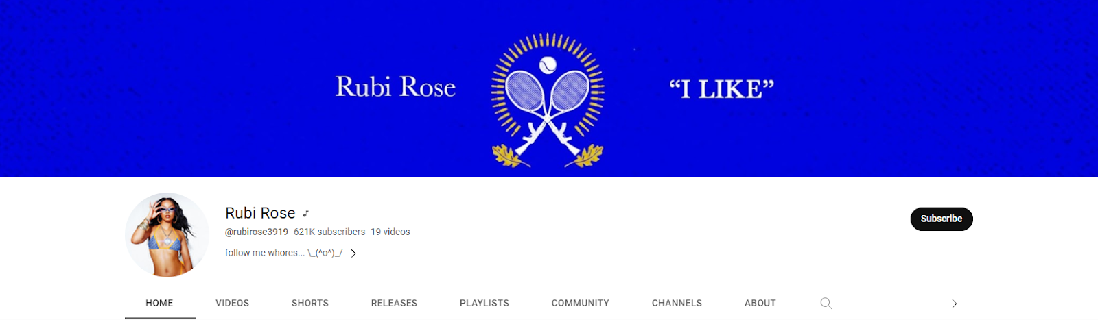 Rose YouTube page