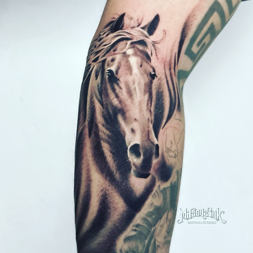 Realism Tattoo of a Horse