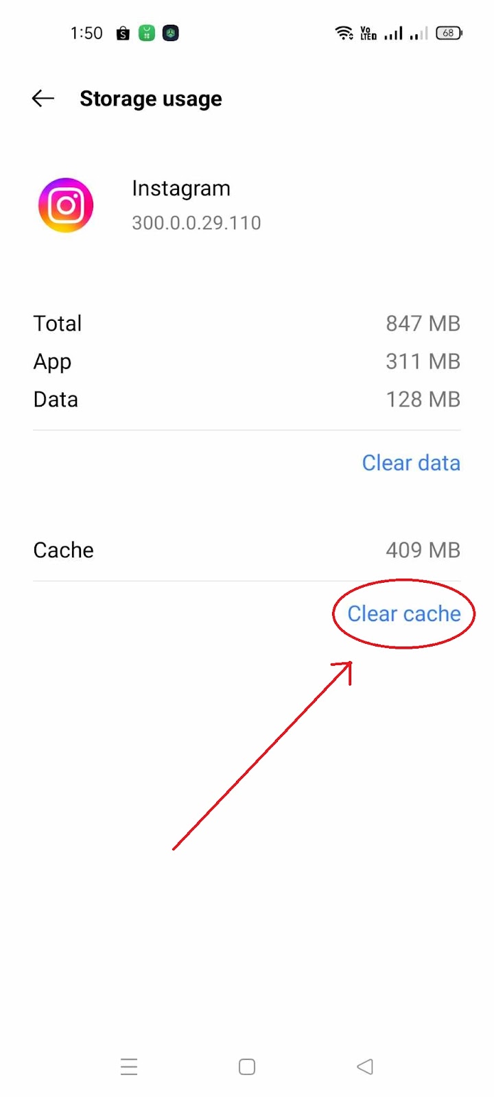 Instagram Messages Blacked Out - Clear Cache