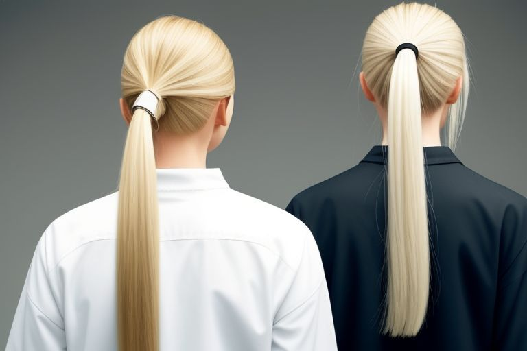A sophisticated slicked-back ponytail