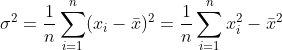 variance formula