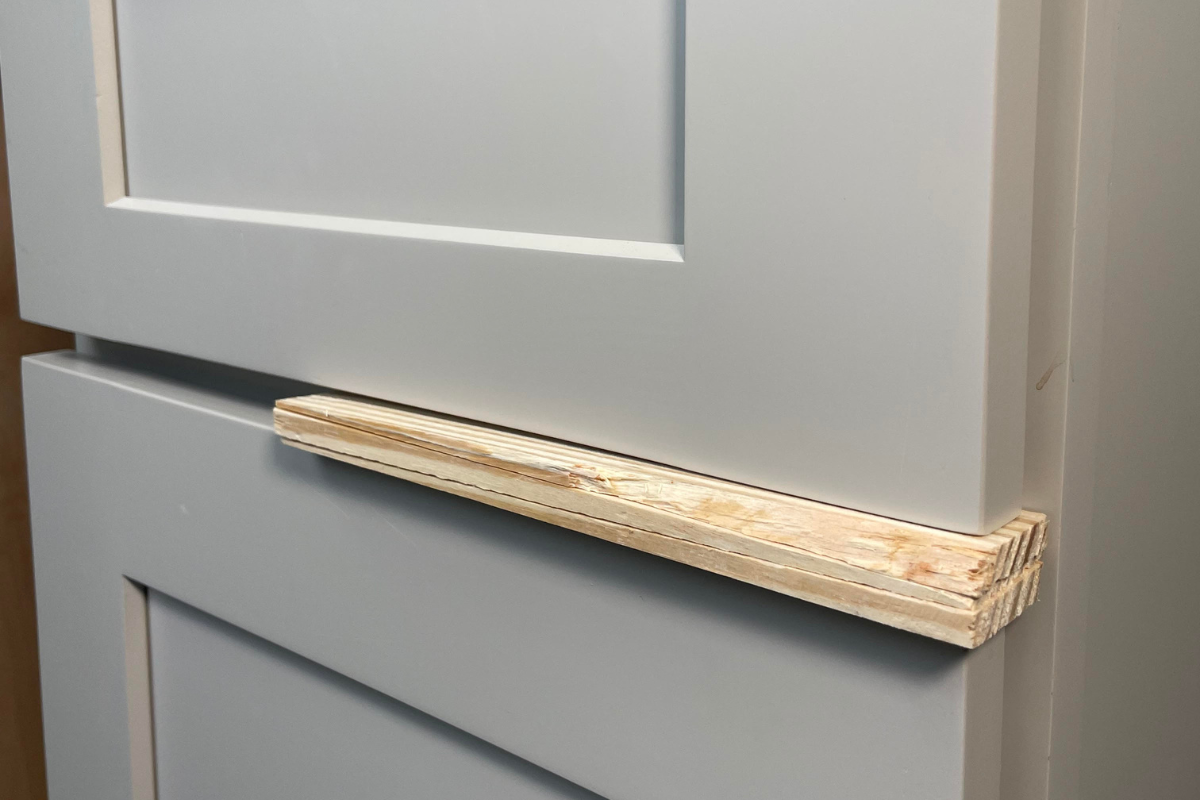 drawer with spacer 
