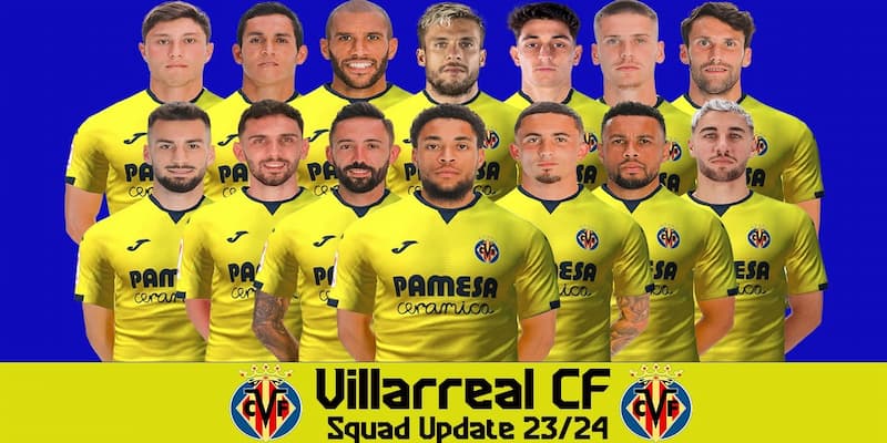 Đội hình mà CLB bóng đá Villarreal sử dụng để chinh chiến ở mùa giải 2023/2024