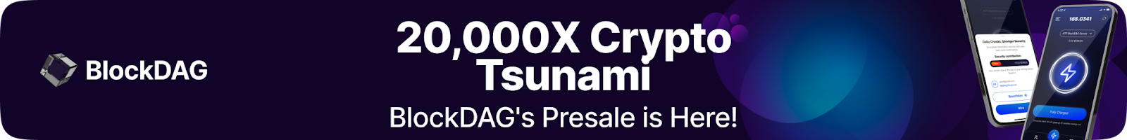 20,000X Crypto Tsunami BlockDAG's Presale is Here