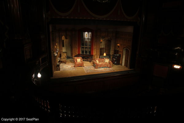View from seat Dress Circle D5 at St Martin's Theatre in London for The Mousetrap